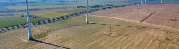 Schattenwurf von Windrädern