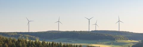 Windräder im Wald (Bildquelle: lillusion / PantherMedia)