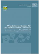 Titelseite Broschüre Mitarbeitermotivation für umweltbewusstes Verhalten 