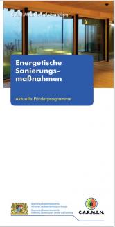 Titelseite der Broschüre Energetische Sanierungsmaßnahmen