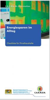 Titelseite der Broschüre Energiesparen im Alltag
